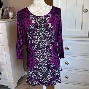 • NWT Nygard tunic patterned top, S •